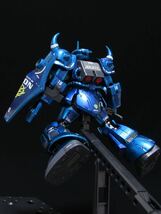 機動戦士ガンダム GフレームFA 青い巨星 グフ ランバ・ラル専用機 改修 全塗装 塗装済み完成品 ガンプラ G-FRAME 改造 MS-07B_画像9