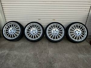 深リム Carlsson カールソン CR 1/16 RS 20インチ 245/35R20 タイヤホイール 20X9.5J 20X8.5J +40 5H PCD 114.3 4本セット。。