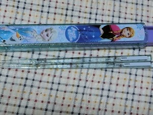  hole . snow. woman ... present chopsticks box & chopsticks set 