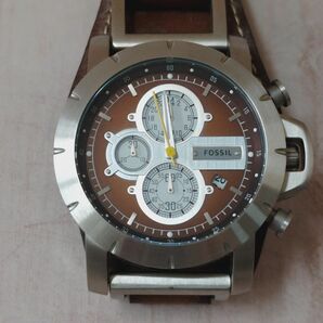 FOSSIL フォッシル 腕時計 メンズ 革ベルト レザー クロノグラフ 腕時計