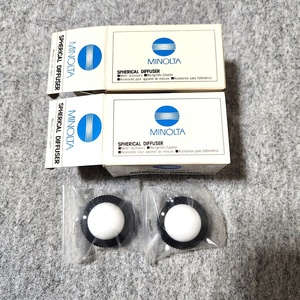 未使用 2点 MINOLTA ミノルタ SPHERICAL DIFFUSER 受光球 ディフューザー オートメーター 60s23-3943-1