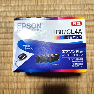 未開封 EPSON エプソン 純正インクカートリッジ マウス 4色パック IB07CL4A　60s23-4148