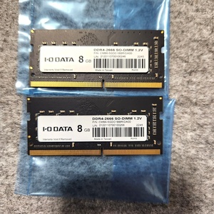メモリ 8GB×2点 DDR4-2666 SO-DIMM 1.2V　ノート アイ・オー・データ 60s23-4217-1
