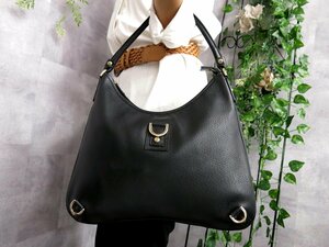 ●超美品●GUCCI グッチ●アビー●カーフ レザー 本革●ワンショルダー バッグ●黒●イタリア製●肩掛け●B5 収納●書類 かばん●Js41360