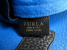 ●超美品●FURLA フルラ●カプリッチョ ホーボー●レザー 本革●2way ショルダー バッグ●黒●斜め掛け●A4 収納●書類 かばん●Js41506_画像8