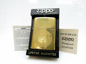 ◆超美品◆Zippo ジッポ◆SOLID BRASS◆オイル ライター◆ゴールド◆ヴィンテージ◆STATE OF HAWAII 1959◆1995年製◆喫煙具◆A3034