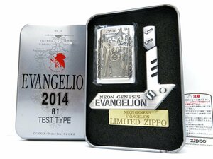 ◆未使用◆Zippo ジッポ◆新世紀エヴァンゲリオン EVANGELION2014 シリアルNo.0452◆オイル ライター◆シルバー◆喫煙具◆A3123