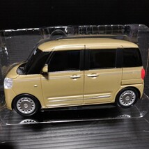 ● プルバックカー「DAIHATSU　ムーヴキャンバス」ダイハツ　CANBUS　ミニカー　ベージュ系　プルバック_画像6