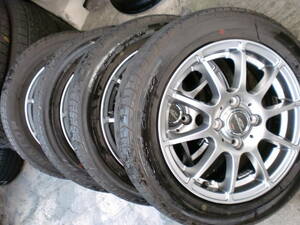 A-TECH　14×4.5　PCD100　+43★ダンロップ　SPSPORT　165/60R14　4本＃ソリオなど