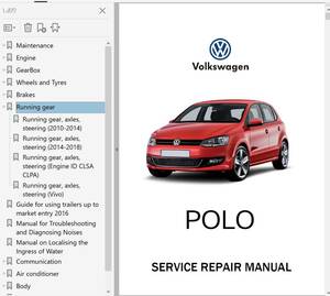 ポロ MK5 6R 2009-2018 ファクトリーワークショップマニュアル 配線図 整備書 Polo GTI R-Line BlueMotion BlueGT CrossPolo Vivo VW