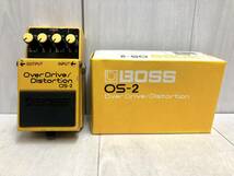 送料無料 ★ BOSS ボス OS-2 オーバードライブ ディストーション エフェクター Over Drive Distortion ギター エレキギター ベース 楽器_画像1