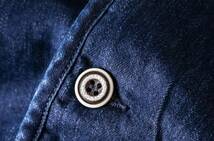 アメカジ デニム ライナージャケット カバーオール メンズ 男前 藍染 厚手 キルティング 大きいサイズ レトロ 3XL_画像6