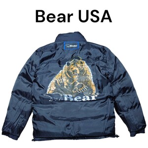 Bear USA ビッグプリント　リバーシブルダウンジャケット　ベアー