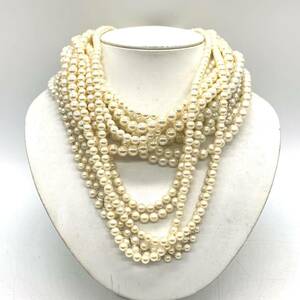 ■パールネックレス10点おまとめ■n約354.6g パール pearl Pearl 貝パール accessory ネックレス necklace シルバー silver CE0