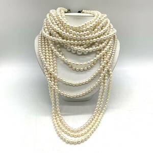 ■パールネックレス10点おまとめ■n約524g パール pearl Pearl 貝パール accessory ネックレス necklace シルバー silver CE0