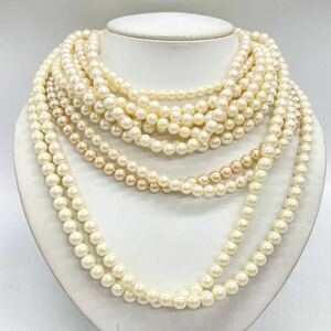 ■パールネックレス10点おまとめ■n 約348.0g パール pearl Pearl 貝パール accessory ネックレス necklace シルバー silver CE0