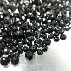 ■ブラックダイヤモンドアクセサリーパーツおまとめ■n 重量約5.0g diamond Diamond Black jewelry necklace accessory parts 両穴 CE0