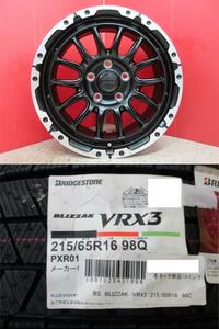 4本SET ヴェネス VENES SUV M7BR 7.0J+42 5H-114.3 ブリヂストン VRX3 2023年製 215/65R16インチ T31系 エクストレイル デュアリス