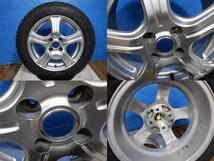 中古ホイール+新品スタッドレス4本 ブリヂストンホイール 15x6J+40 4H100 + トーヨータイヤ OBSERVE GIZ2 175/65R15 アクア スペイド ヴィ_画像6