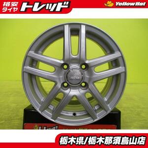 中古ホイール 単品 1本 ウェッズ RAVRION SENSIT 5.5J 14インチ 4H 100 +45 シルバー 間に合わせ 補修用などに E12系 ノート