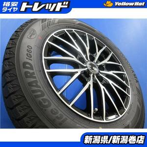 送料無料 4本 ヨコハマ IG60 215/60R16 スタッドレス タイヤ VENES FS01 セット 国産 冬 22年製 6.5J +47 5H 114.3 オデッセイ CX-3 MPV