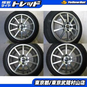 シトロエン DS4に！タイヤ新品 スポーツテクニック 17*7.5J+29 108 4H + ピレリ アイスゼロアシンメトリコ 215/55R17 武蔵村山