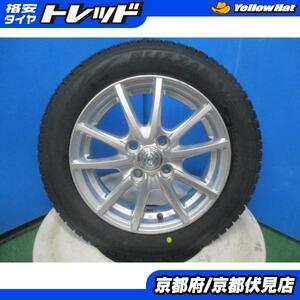 4本 新品 2023年製 ブリヂストン ブリザック VRX2 155/65R14 75Q JOKER アルミホイール 14インチ 4.5J +45 100 4H 軽自動車N-BOX