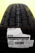 取寄せ品 WEDS ネオキャロ GC 3.5B+34 ブリヂストン W300 23年 145/80R12 80/78N 145R12 6PR N VAN バモス アクティ サンバー 軽バン_画像2