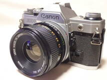 Canon キヤノン AE-1 + FD 35mm　1:3.5 S.C. レンズ_画像1