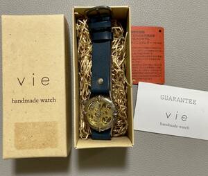 Art hand Auction 机械银 925 手动上链日本制造手工手表栃木皮革女士, 配件, 钟, 女士手表, 模拟(手动上链)