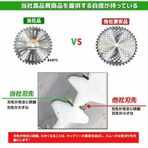 お得【 10枚セット】調整リング付き★草刈り機用チップソー 草刈機用替え刃 草刈り機 草刈り 替刃 刈払機 255mm×40P Cタイプ /ZH_画像4