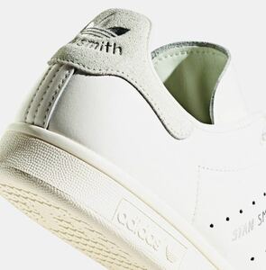 ☆送料込◆新品27.5cm◆adidas STAN SMITH アディダス スタンスミス コアホワイト/リネングリーン/シルバーメタリック 本革レザー wmns