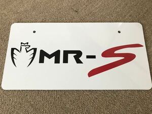 展示用ナンバープレート MR-S オフ会 撮影用などに