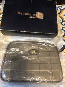 ★未使用長期保管品　Burberrysバーバリーズ　チェック柄　クラッチバッグセカンドバッグポーチ　ヴィンテージ　TI708DH60