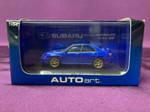 オートアート1/64 SUBARU スバルインプレッサ WRX STI ブルー