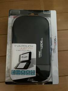 新品 new Nintendo 2DS LL EVA POUCH ライセンス商品　ブラック