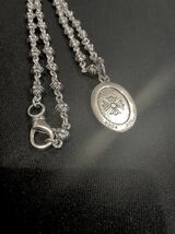 ★激安★1円スタート◆訳ありクロムハーツ？Chrome Hearts？?★ オーバルエンジェルメダルチャーム★ネックレス.シルバー925★★刻印あり_画像3