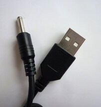 USB-DCケーブル DCケーブル DCコード 1m φ3.5㎜　DCプラグ　オス-USB オスDC電源ケーブル 黒 ブラック USBケーブル_画像3