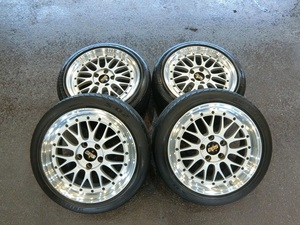 【売り切り】ＢＢＳ　ＬＭ　17インチ　4本　8Ｊ　ＥＴ45　5穴　ＰＣＤ114.3　ＬＭ068　205/50Ｒ17　引き取り歓迎