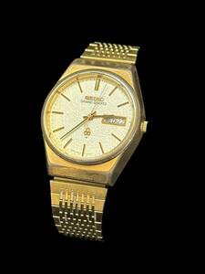 1円～ 稼動品 SEIKO グランド 4843-8100 クオーツ SS GP シャンパンゴールド文字盤 腕時計 SEIKO 中古