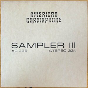 ●VA/American Gramaphone Sampler(Mannheim Steamroller/Fresh Aire/Jackson Berkey)※米盤LP【AMERICAN GRAMAPHONE AG-366】1984/5/7発売