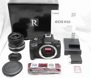 【超美品・付属品完備 SDカード付き】Canon キヤノン EOS R50 RF-S 18-45mm IS STM