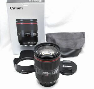 【新品級の超美品・純正フード付き】Canon キヤノン EF 24-105mm F4 L IS Ⅱ USM