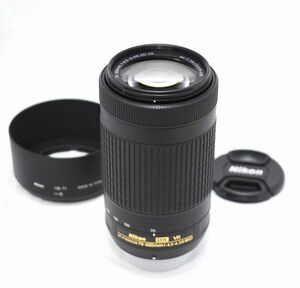 【新品級の超美品・純正フード付き】Nikon ニコン AF-P DX NIKKOR 70-300mm f/4.5-6.3 G ED VR