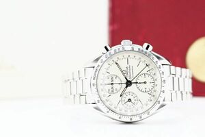 1081 OMEGA Speedmaster ”Valjoux 7751” AT 3821.30.06 Cal.1150 オメガ スピードマスター バルジュー トリプルカレンダー 箱 タグ OH済