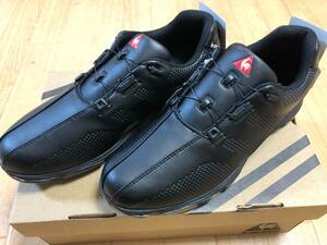 Le coq sportif GOLF(ルコックゴルフ) ダイヤル式 3E(ワイド) ゴルフシューズ QQ2UJA10AT(BK00)２６．０ＣＭ