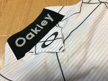 OAKLEY GOLF(オークリーゴルフ)秋冬 SKULL VECTOR LS MOCK SHIRT スリムフィット,吸汗速乾 長袖モックシャツ FOA404230(WHITE PRINT)ＸＬ_画像6