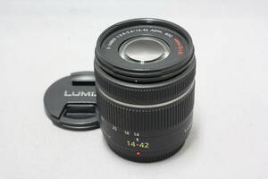 ■アキバカメラ■　パナソニック（Panasonic）　LUMIX G VARIO 14-42mm F3.5-5.6 ASPH. MEGA O.I.S H-FS014042　難あり品です