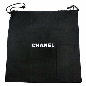 シャネル CHANEL 保存袋 内袋 布袋 巾着袋 ブラック H30×W24.5cm 付属品処分