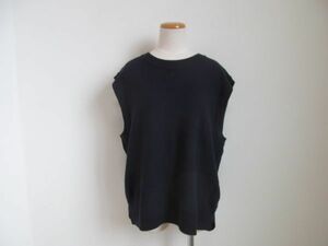 (55138)RAGEBLUE lady's Rageblue knitted the best navy L USED